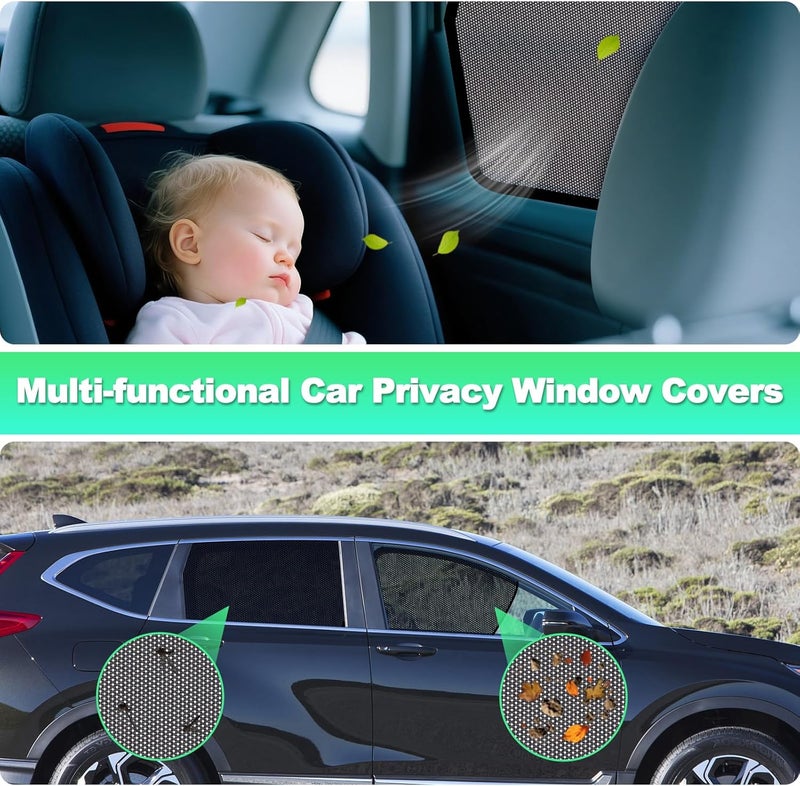 KOCZIL 2017-2022 CRV Window Shades -Car Window Shade for Baby and Driver, Breathable Mesh Car Privacy Curtains for Side Windows, UV Protection and Heat Insulation for Road Trips, Napping - Image 5